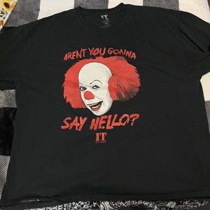 Tim Curry’s Pennywise Aren’t you Gonna Say Hello? T-shirt Mens XXL